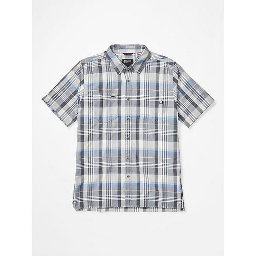 Marmot Clothes Grey White NZ - Innesdale Shirts Mens NZ749621